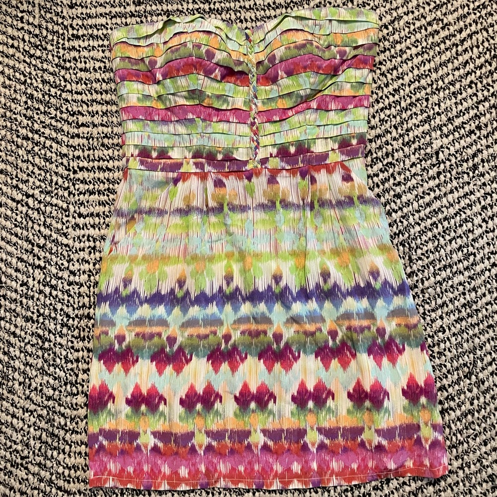 Strapless silk mini WITH POCKETS!